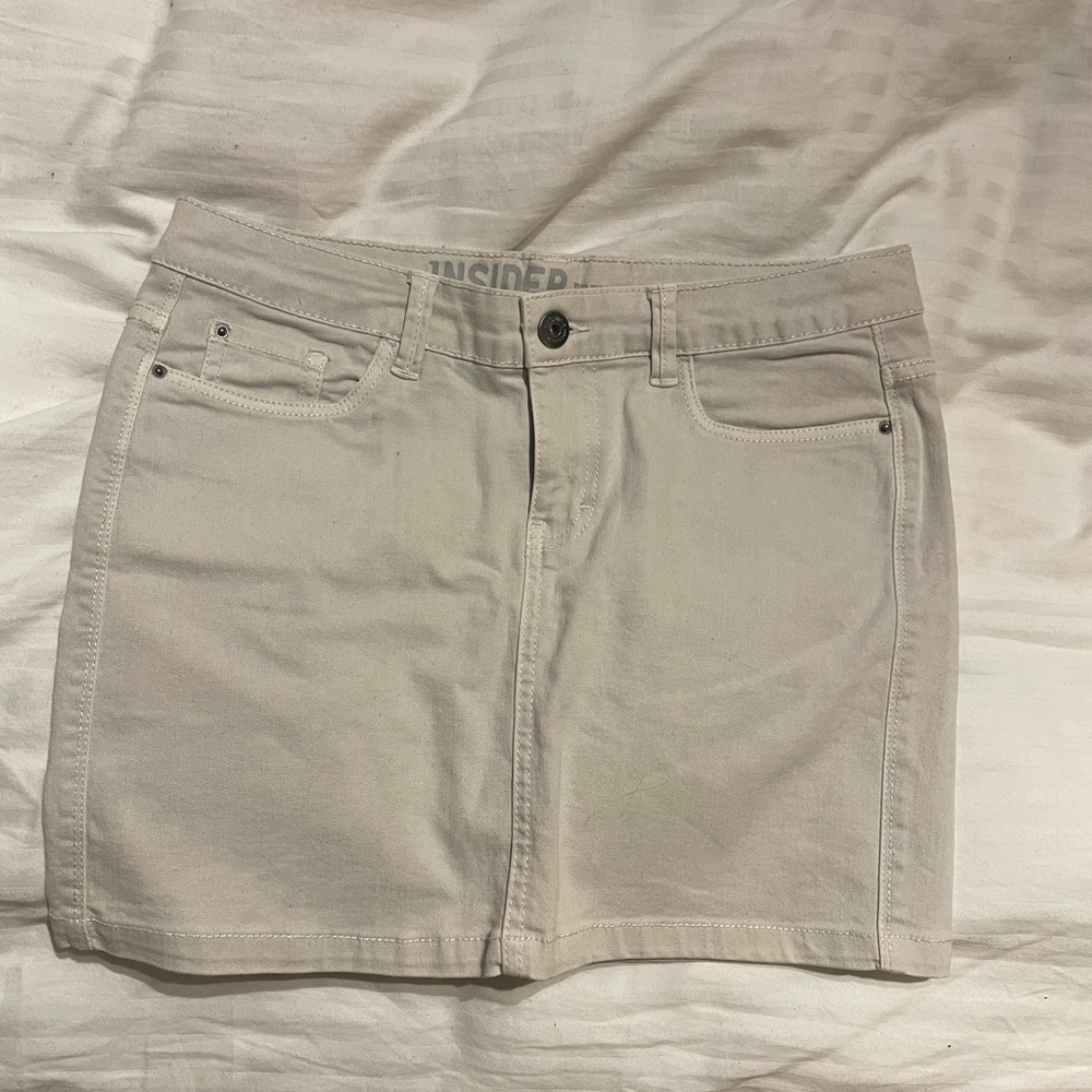 White-ish jeans skirt